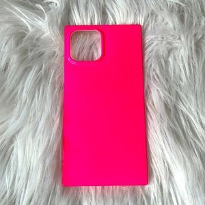 iPhone 12 Pro Max Flaunt Neon Pink Rectangular Case